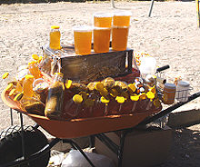 Honey for sale at tuesday Market, San Miguel de Allende