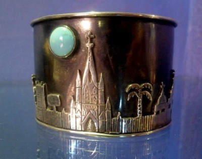 San Miguel skyline bracelet by Sabrina Surving at 7th Heaven.