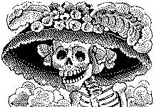 Catrina, the laughing Lady of Death, drawn by Jose Guadalupe Posada