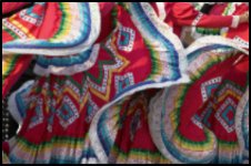 Mexican folkloric dancers skirts, San Miguel de Allende