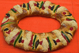 A Traditional Mexican Rosca de Reyes, Three Kings Bread, San Miguel de Allende