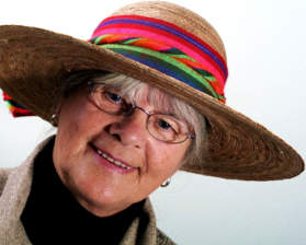Senior woman in a Mexican hat, San Miguel de Allende